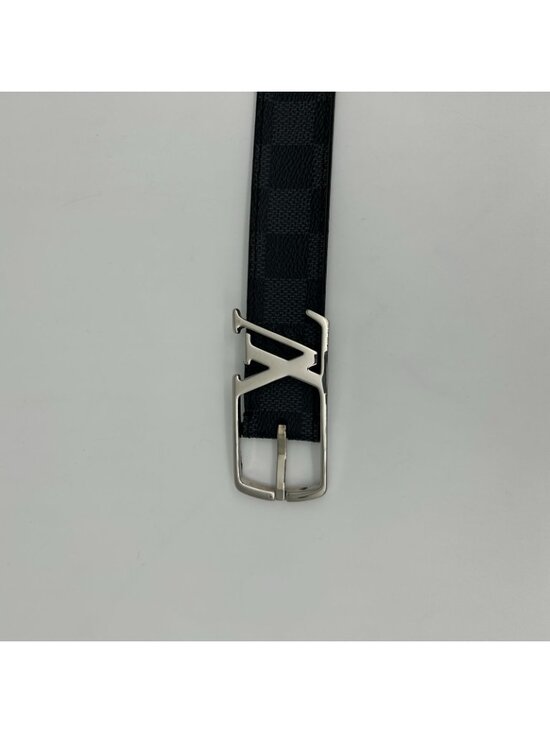 Louis Vuitton Ceinture Anagram Belt Leather Noir Black Silver main image 6